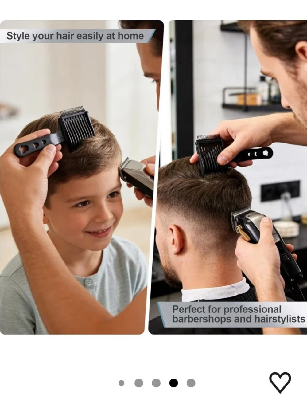 4-in-1 Detachable Blend Friend Fade Comb Set